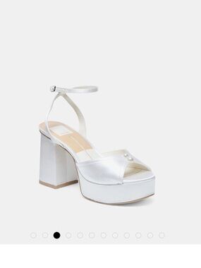 Dolce Vita Bryla Heels White Satin